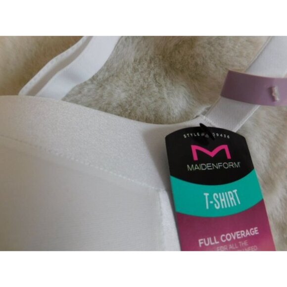 Maidenform 42D Comfort Devotion Extra-Coverage Tailored Bra WHITE - Picture 7 of 7
